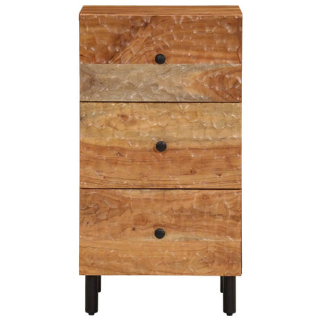 Side Cabinet 40X33X75 Cm Solid Wood Acacia