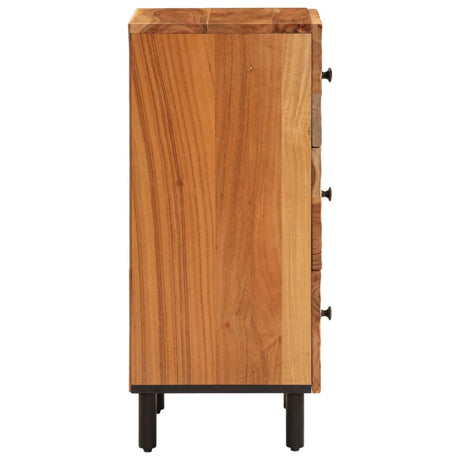 Side Cabinet 40X33X75 Cm Solid Wood Acacia