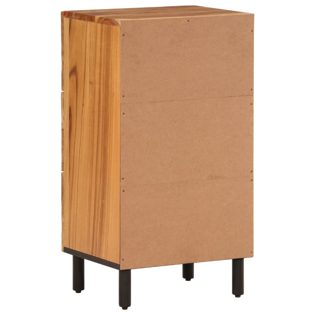 Side Cabinet 40X33X75 Cm Solid Wood Acacia