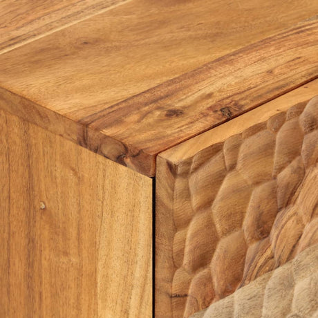Side Cabinet 40X33X75 Cm Solid Wood Acacia
