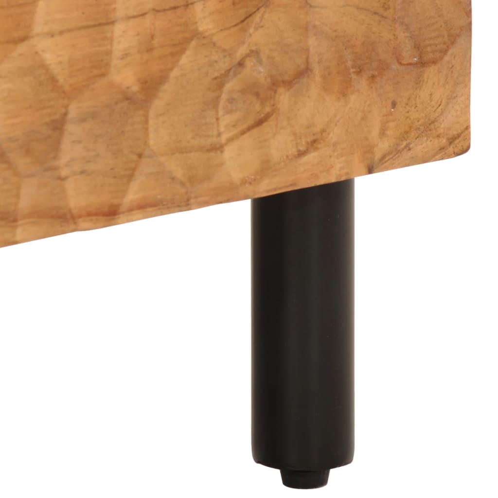 Side Cabinet 40X33X75 Cm Solid Wood Acacia