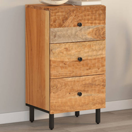 Side Cabinet 40X33X75 Cm Solid Wood Acacia