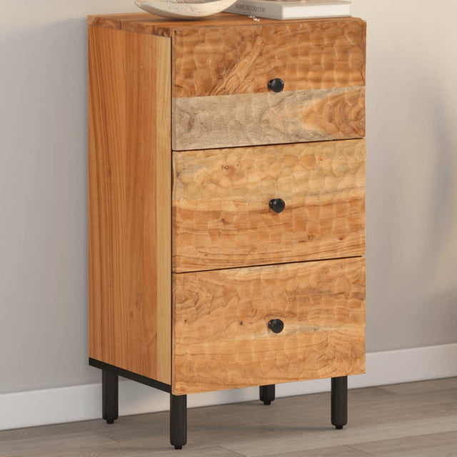 Side Cabinet 40X33X75 Cm Solid Wood Acacia