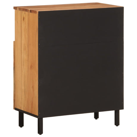 Side Cabinet 60X33X75 Cm Solid Wood Acacia