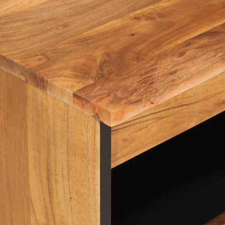 Side Cabinet 60X33X75 Cm Solid Wood Acacia