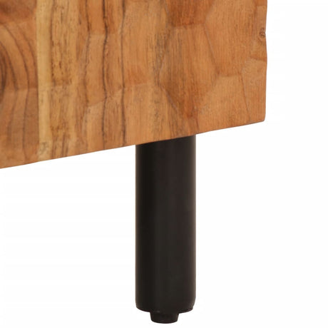 Side Cabinet 60X33X75 Cm Solid Wood Acacia
