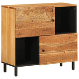 Side Cabinet 80X33X75 Cm Solid Wood Acacia