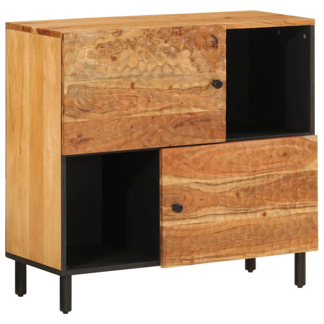 Side Cabinet 80X33X75 Cm Solid Wood Acacia