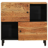 Side Cabinet 80X33X75 Cm Solid Wood Acacia