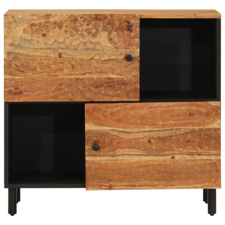 Side Cabinet 80X33X75 Cm Solid Wood Acacia