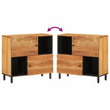 Side Cabinet 80X33X75 Cm Solid Wood Acacia