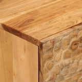 Side Cabinet 80X33X75 Cm Solid Wood Acacia