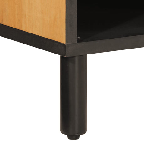Side Cabinet 80X33X75 Cm Solid Wood Acacia