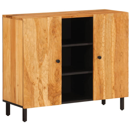 Side Cabinet 90X33X75 Cm Solid Wood Acacia