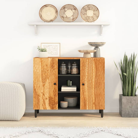 Side Cabinet 90X33X75 Cm Solid Wood Acacia