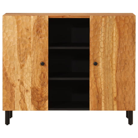 Side Cabinet 90X33X75 Cm Solid Wood Acacia