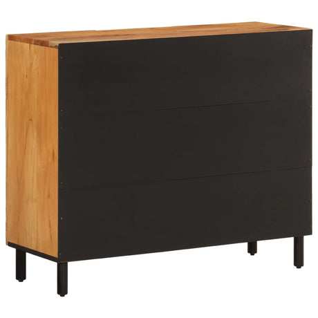 Side Cabinet 90X33X75 Cm Solid Wood Acacia