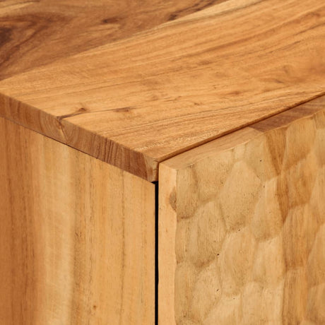 Side Cabinet 90X33X75 Cm Solid Wood Acacia