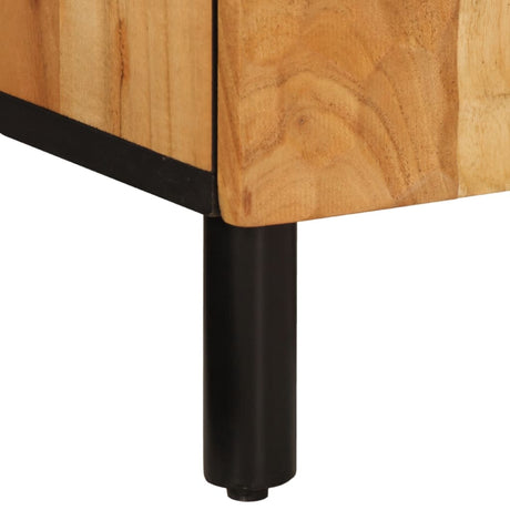 Side Cabinet 90X33X75 Cm Solid Wood Acacia