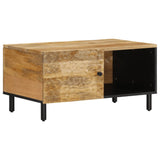 Coffee Table 80X50X40 Cm Solid Wood Acacia