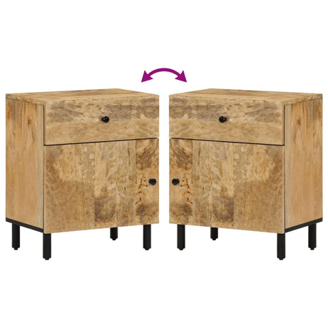 Bedside Cabinet 50X33X60 Cm Solid Wood Mango