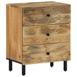 Bedside Cabinet 50X33X60 Cm Solid Wood Acacia