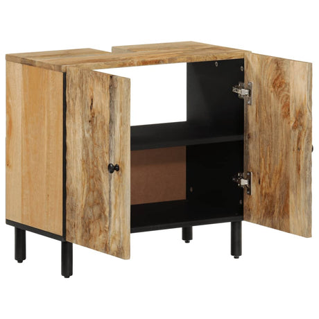 Bathroom Sink Cabinet 62X33X58 Cm Solid Wood Mango