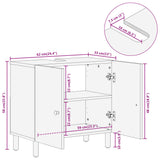 Bathroom Sink Cabinet 62X33X58 Cm Solid Wood Mango