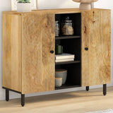 Side Cabinet 90X33X75 Cm Solid Wood Acacia