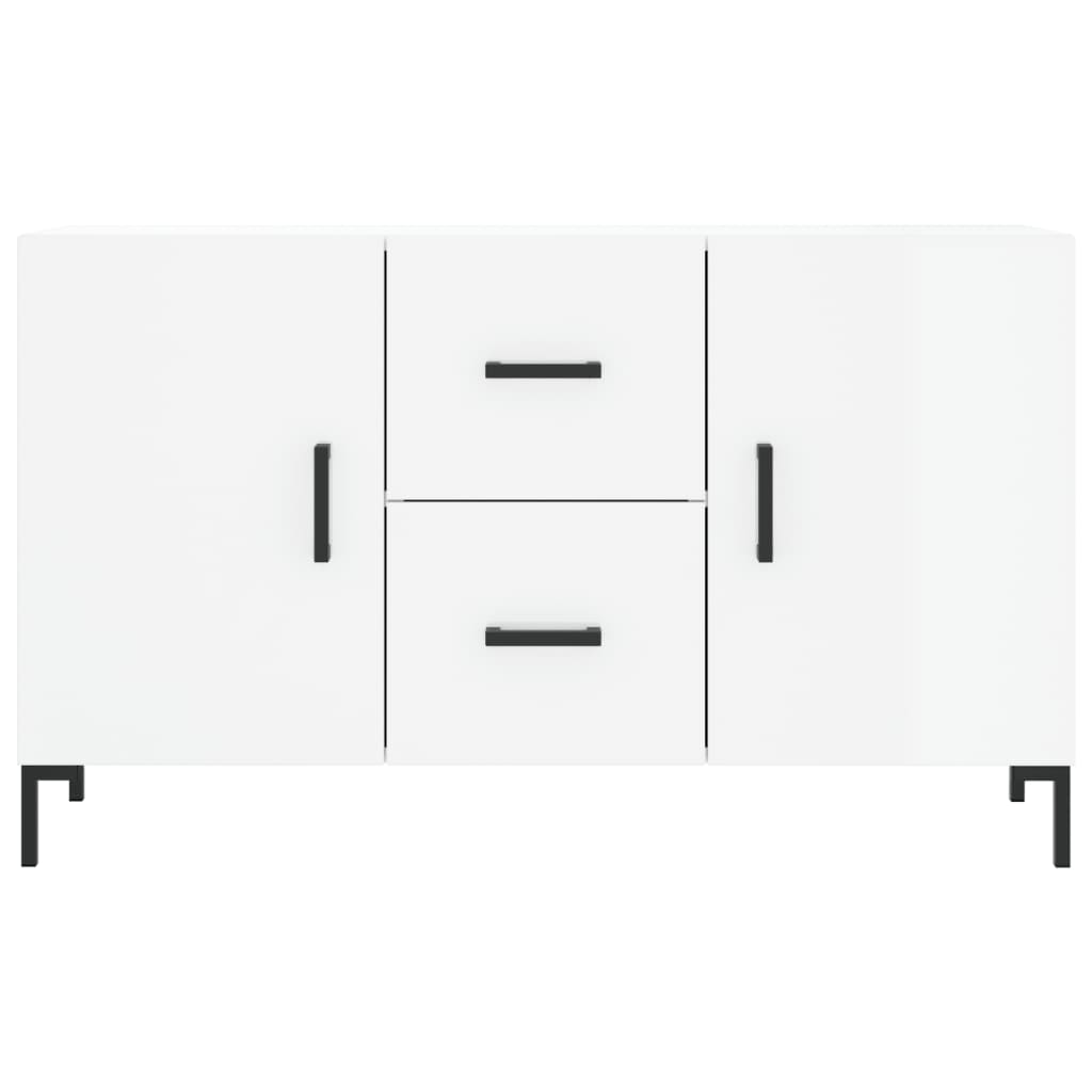 Sideboard High Gloss White 100x36x60 cm Engineered Wood