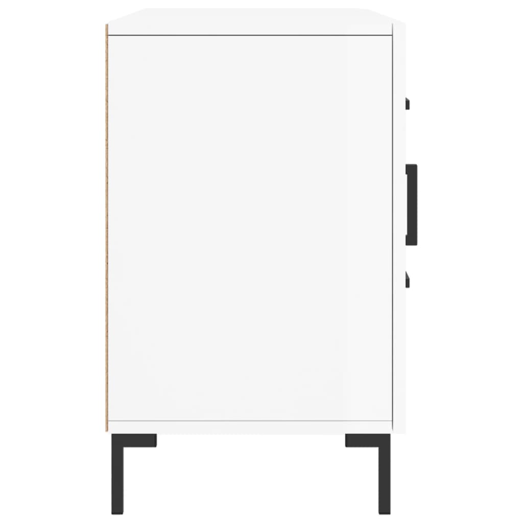 Sideboard High Gloss White 100x36x60 cm Engineered Wood