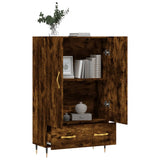 Highboard Smoked Oak 69.5x31x115 cm Engineered Wood