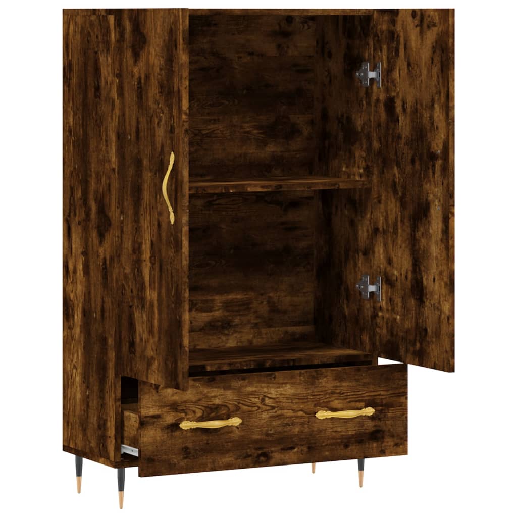 Highboard Smoked Oak 69.5x31x115 cm Engineered Wood