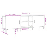 Tv Cabinet 150X30X50 Cm Engineered Wood