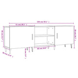 Tv Cabinet 150X30X50 Cm Engineered Wood