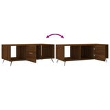 Coffee Table Brown Oak 102x50x40 cm Engineered Wood