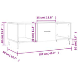 Coffee Table 102X50X40 Cm Engineered Wood
