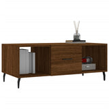 Coffee Table Brown Oak 102x50x40 cm Engineered Wood