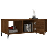 Coffee Table Brown Oak 102x50x40 cm Engineered Wood