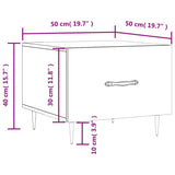Coffee Table 50X50X40 Cm Engineered Wood