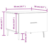 Coffee Table 50X50X40 Cm Engineered Wood