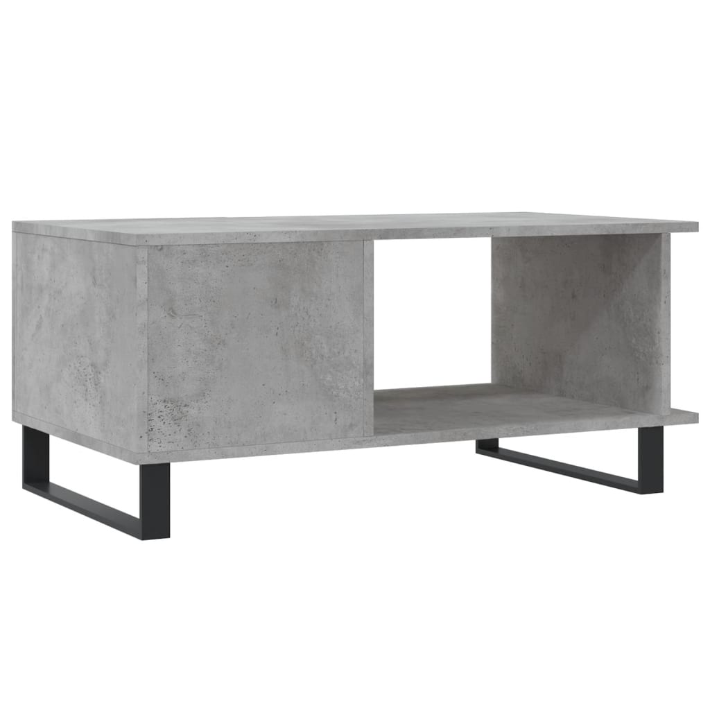 Coffee Table Concrete Grey 90x50x40 cm Engineered Wood