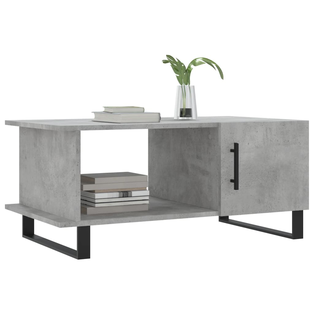 Coffee Table Concrete Grey 90x50x40 cm Engineered Wood