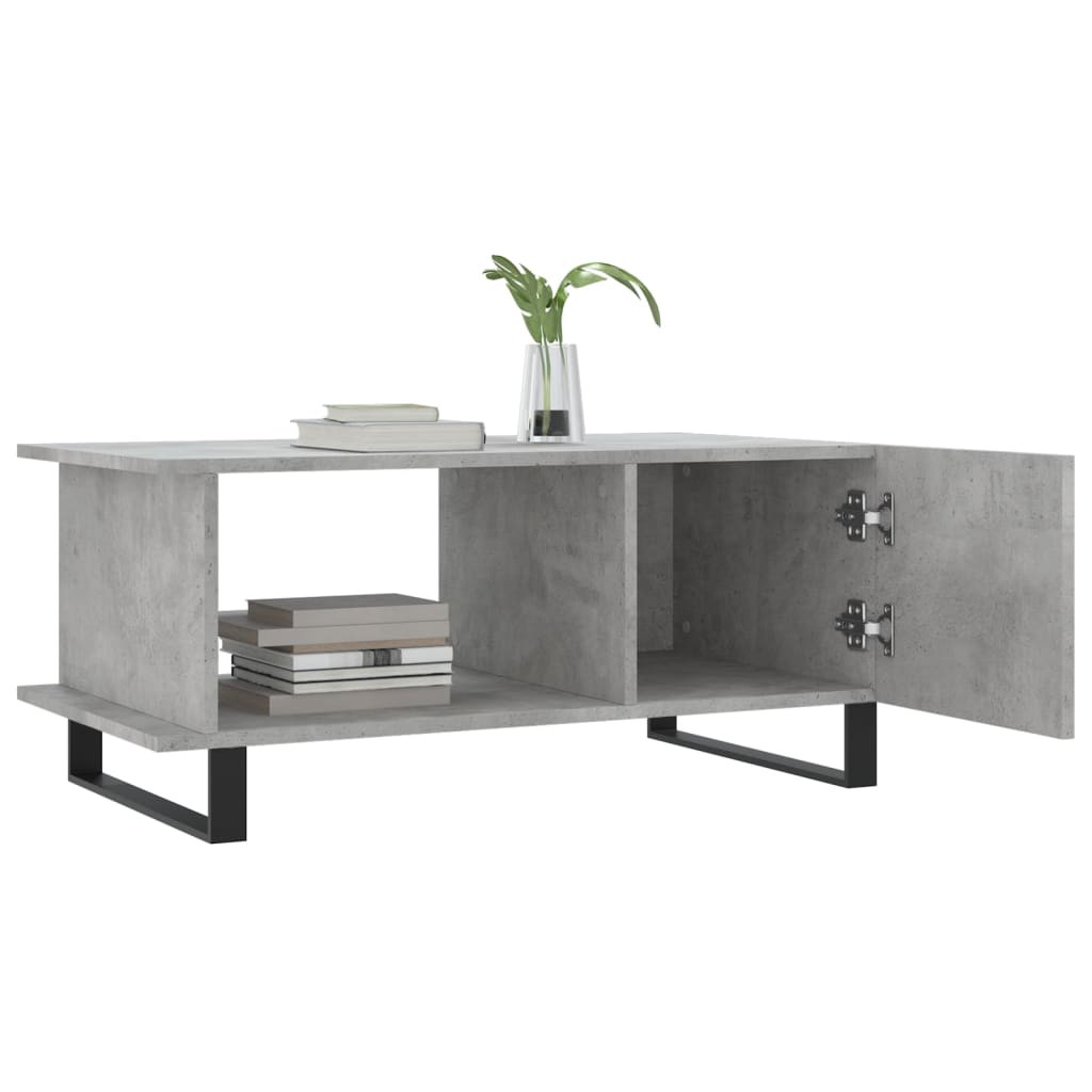 Coffee Table Concrete Grey 90x50x40 cm Engineered Wood