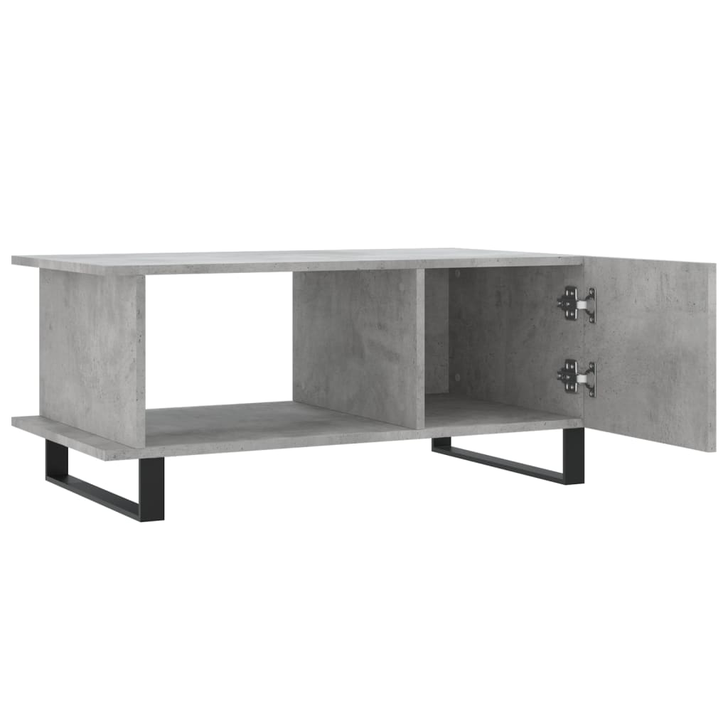 Coffee Table Concrete Grey 90x50x40 cm Engineered Wood