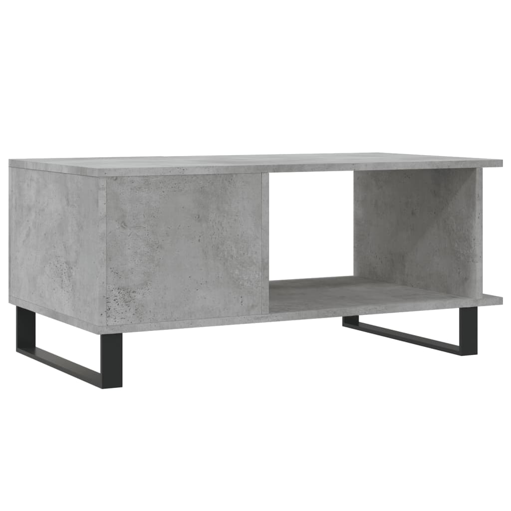 Coffee Table Concrete Grey 90x50x40 cm Engineered Wood
