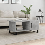 Coffee Table Concrete Grey 90x50x40 cm Engineered Wood