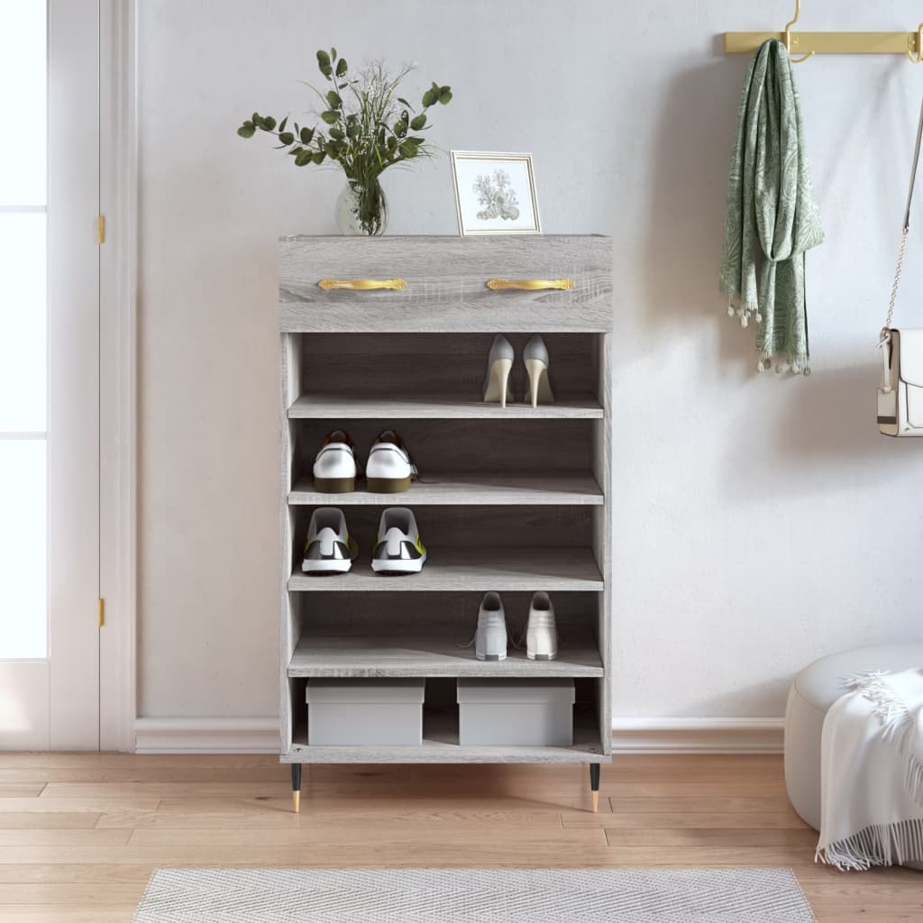 Shoe Cabinet 60X35X105 Cm Engineered Wood