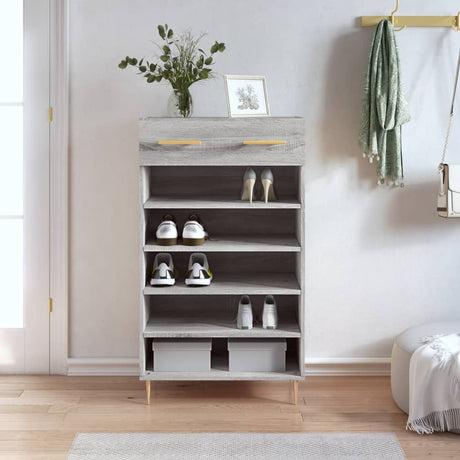 Shoe Cabinet 60X35X105 Cm Engineered Wood