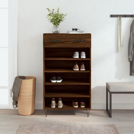 Shoe Cabinet 60X35X105 Cm Engineered Wood